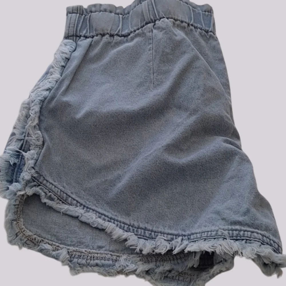 High-Waisted Denim Shorts
